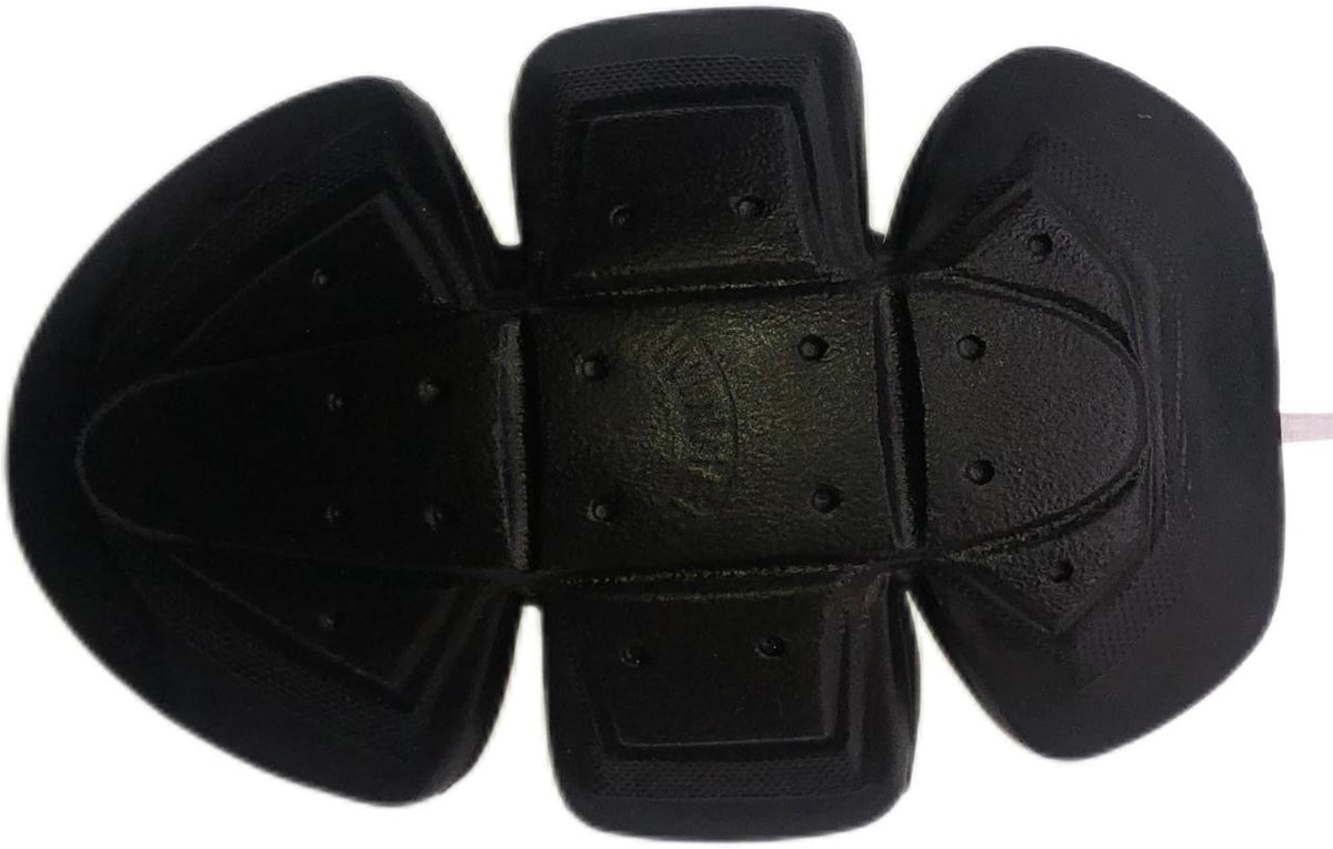 Close-up of the black perforated Motovational CE Level 1 back protector with segmented panels